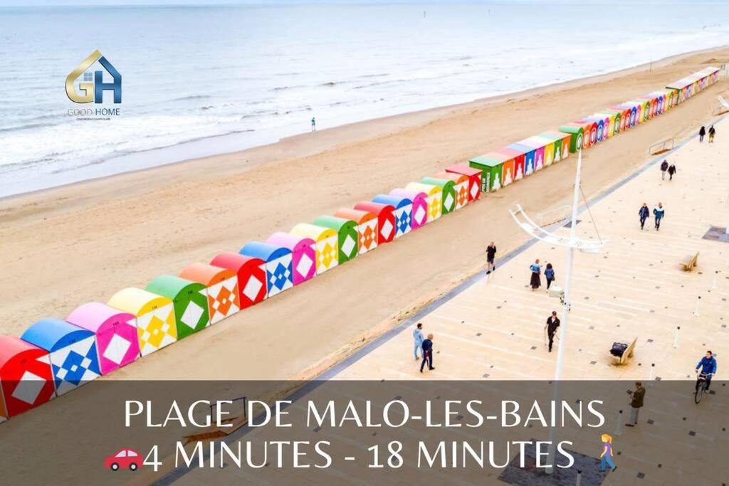 *Le Duplex De Ronsard*Plage Et Centre-Ville Duinkerke Buitenkant foto